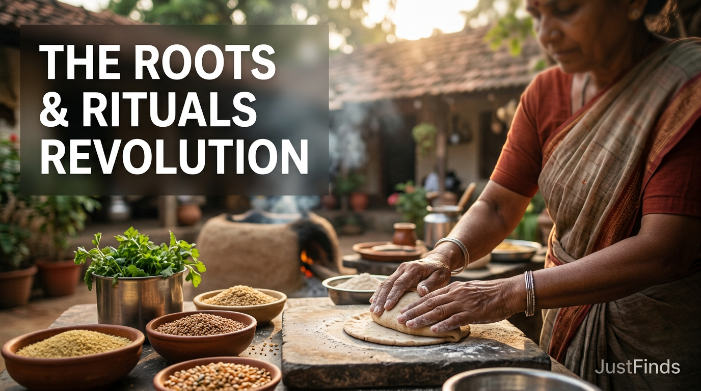 The Roots & Rituals Revolution: Food, Travel and Lifestyle Trends India 2026 — JustFinds Lifestyle cover