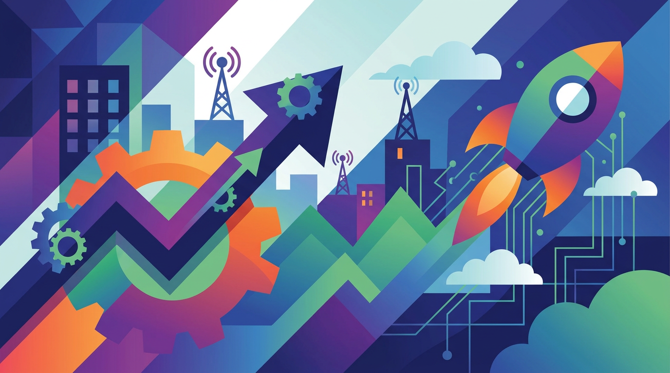 India Market Trends 2026: Industrial Growth Hits 6.7% as Jio Plans Record IPO — JustFinds Business illustration