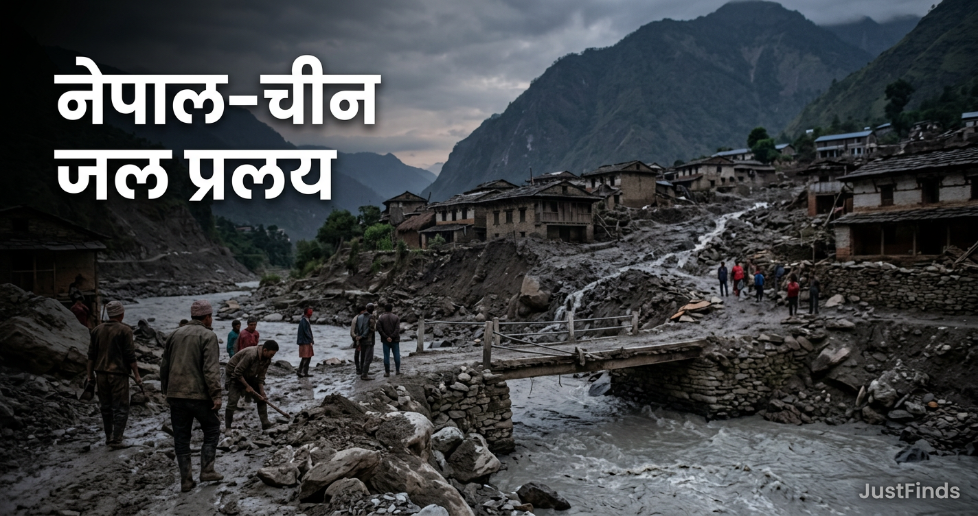नेपाल-चीन जल प्रलय: तबाही का वो मंजर जिसे सदियों तक याद रखा जाएगा — JustFinds News cover