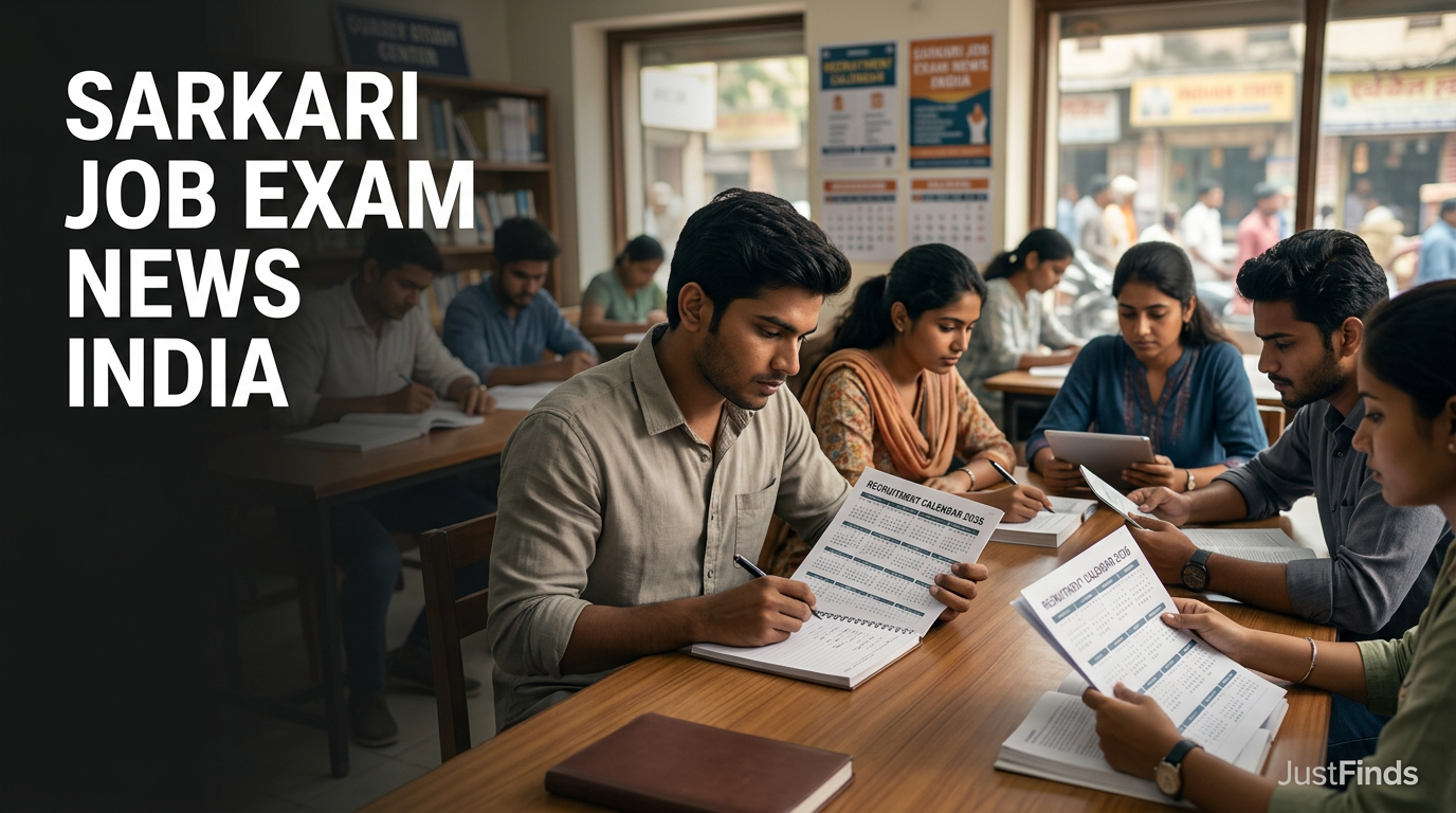 Sarkari Job and Exam News India: 2026 Recruitment Calendar and Strategy — JustFinds Jobs cover